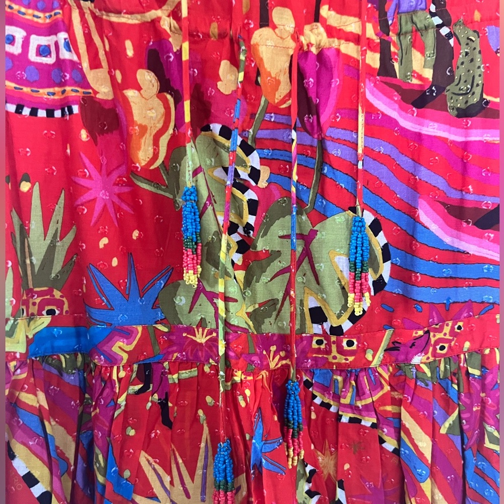 FARM Rio Red Multicolor Printed Mini Dress - Picture 3 of 5